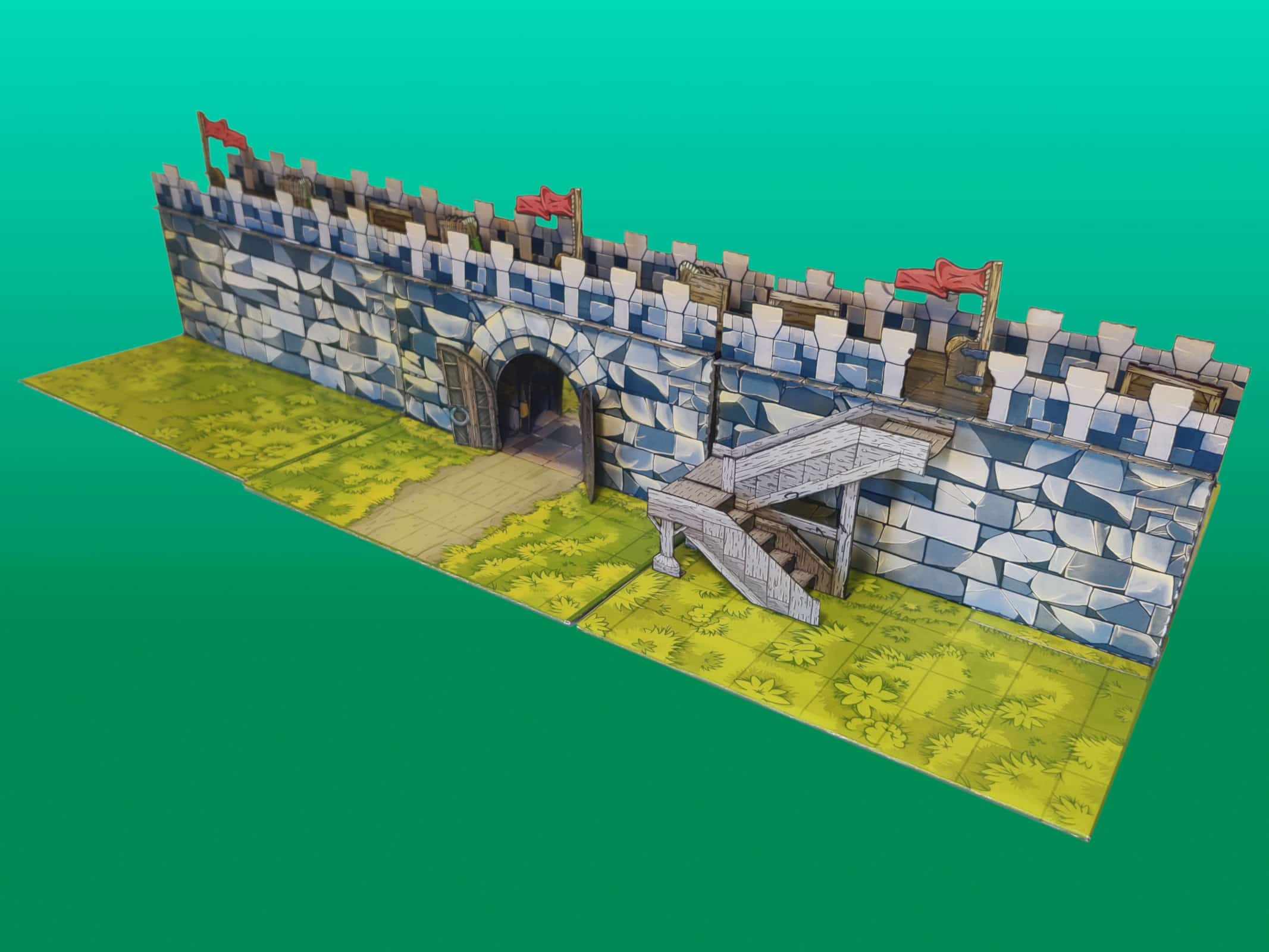 minecraft medieval castle walls